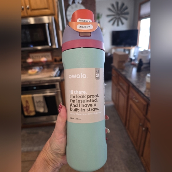 owala Other - Owala Mint Water Bottle with Built-In Straw 24 Oz New